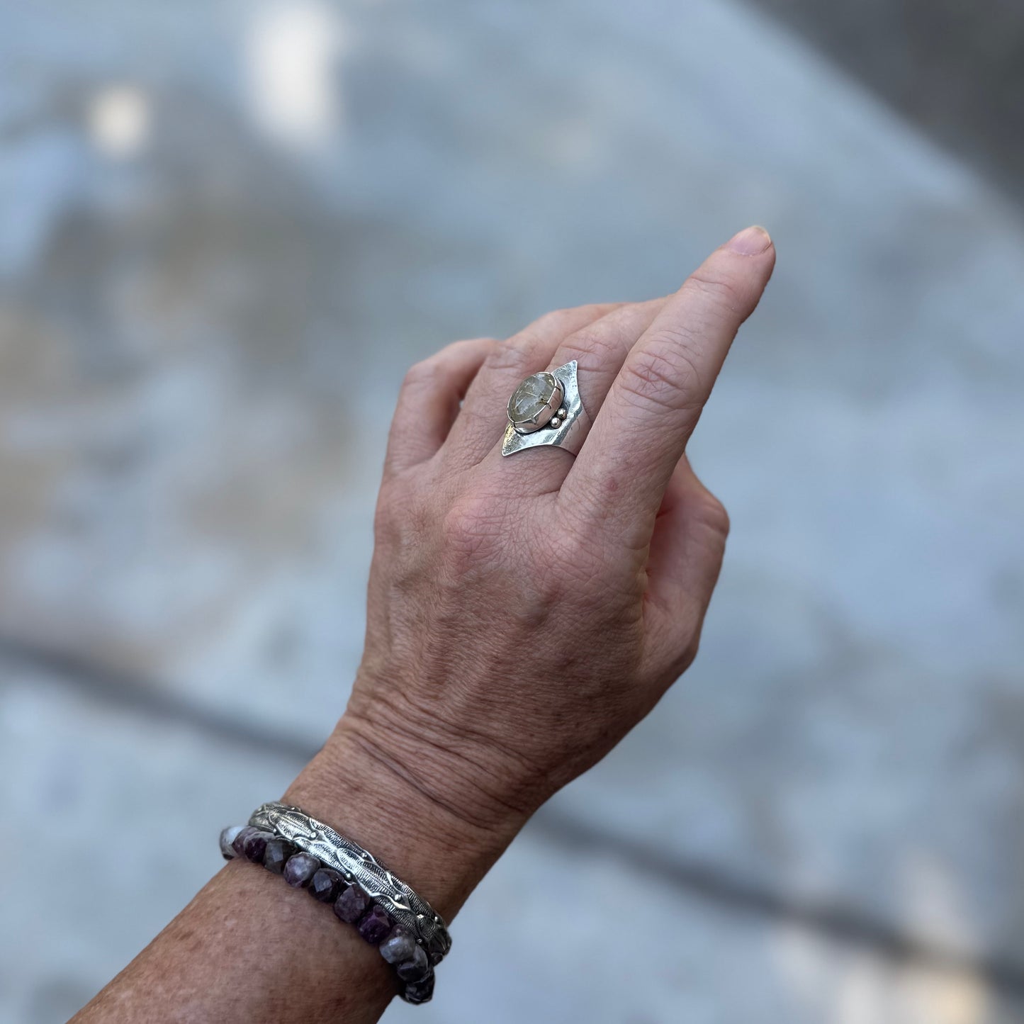 Athena Ring | Rutilated Quartz SIZE: 8