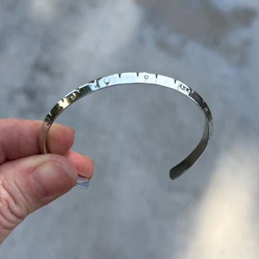 Stargate Cuff | Small Silver Triangle Bracelet