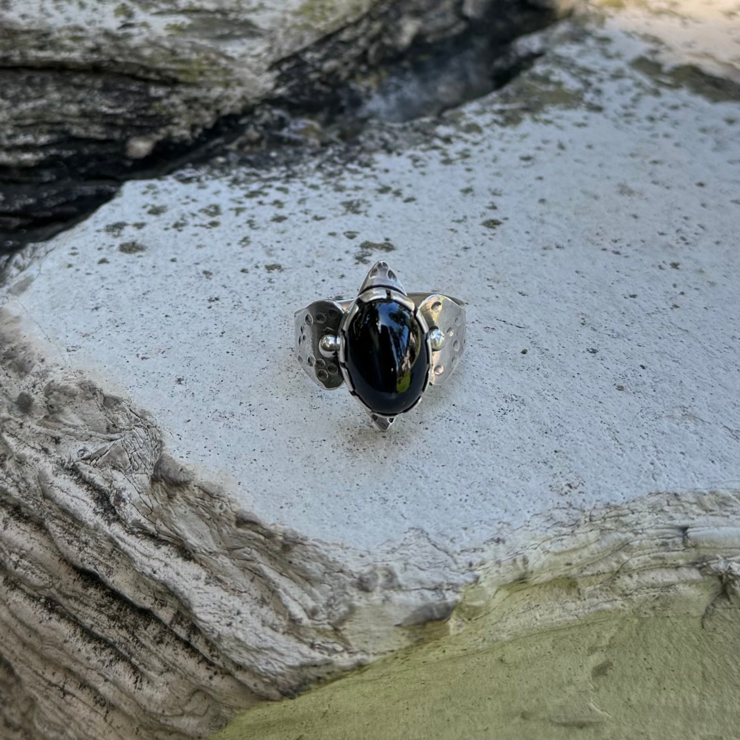 Diopside “Black Star” | Inanna Ring Size 9.5