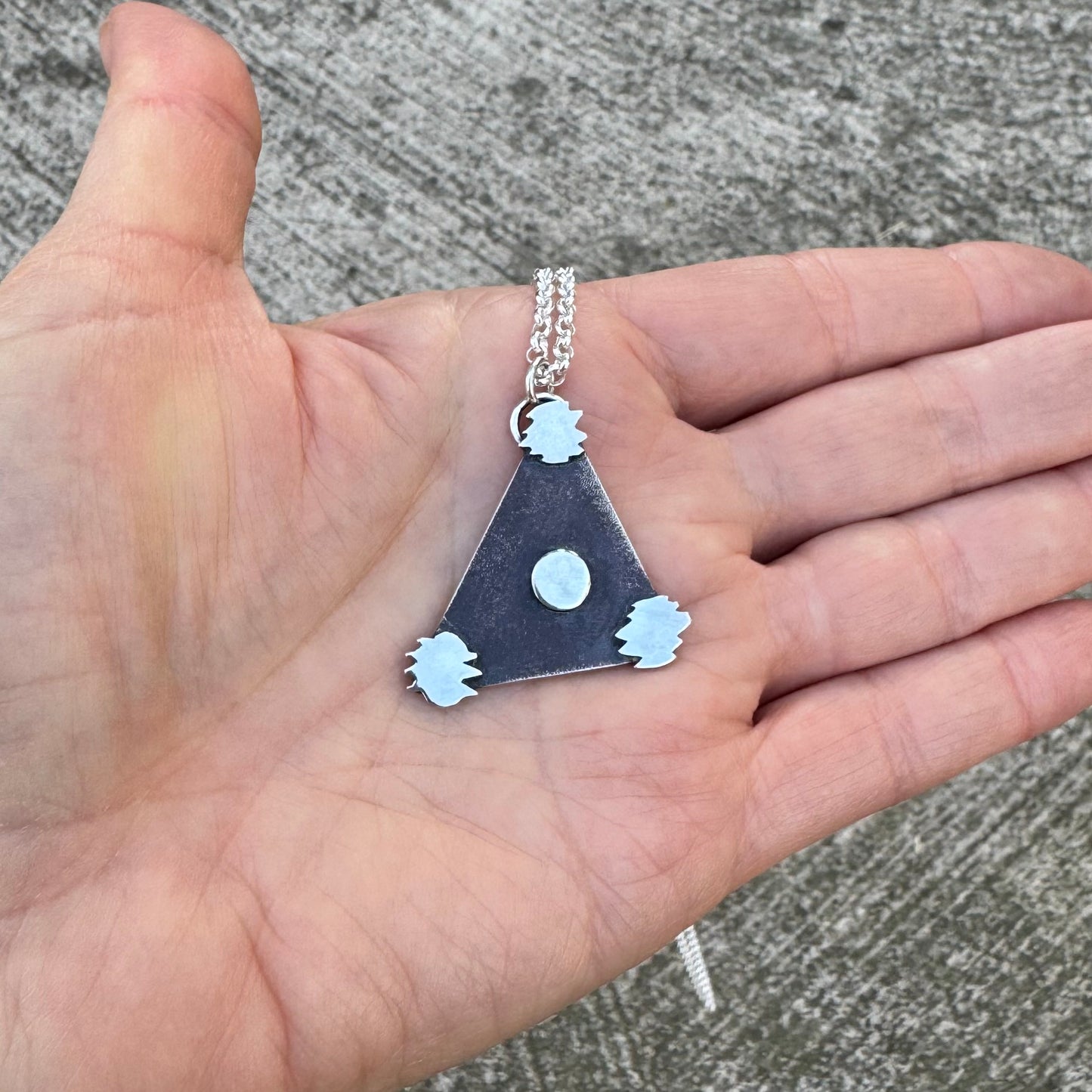 Belgian Triangle | UFO Necklace