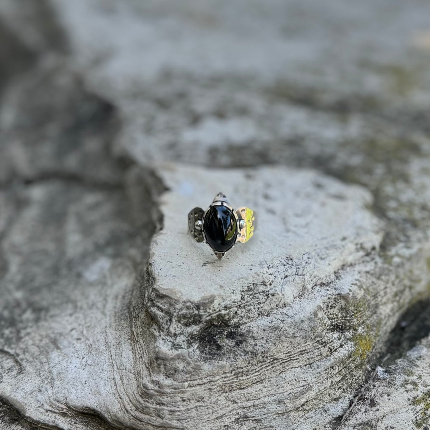 Diopside “Black Star” | Inanna Ring Size 9.5