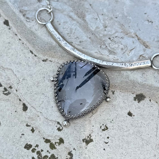 Guinevere Necklace | Tourmalated Quartz