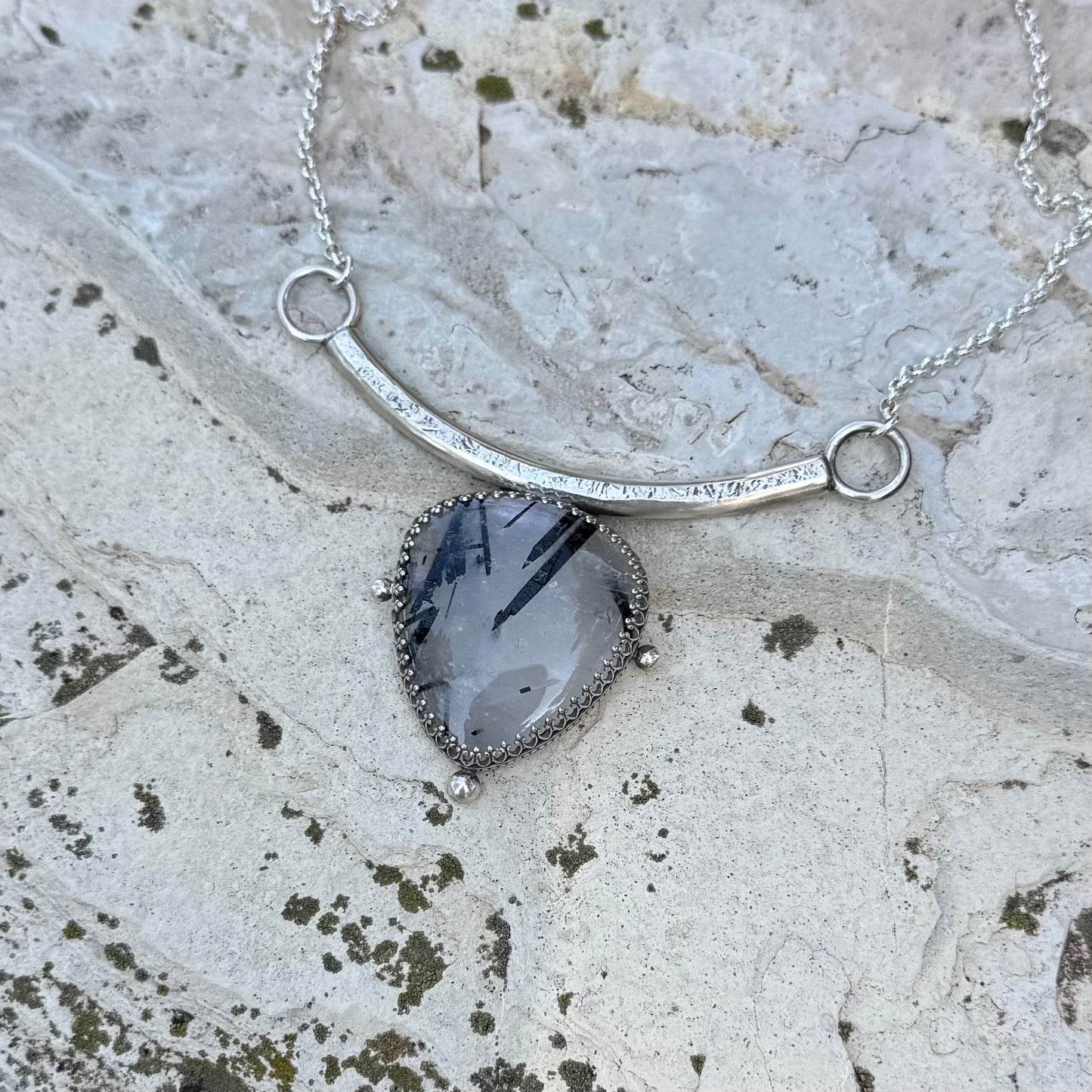 Guinevere Necklace | Tourmalated Quartz