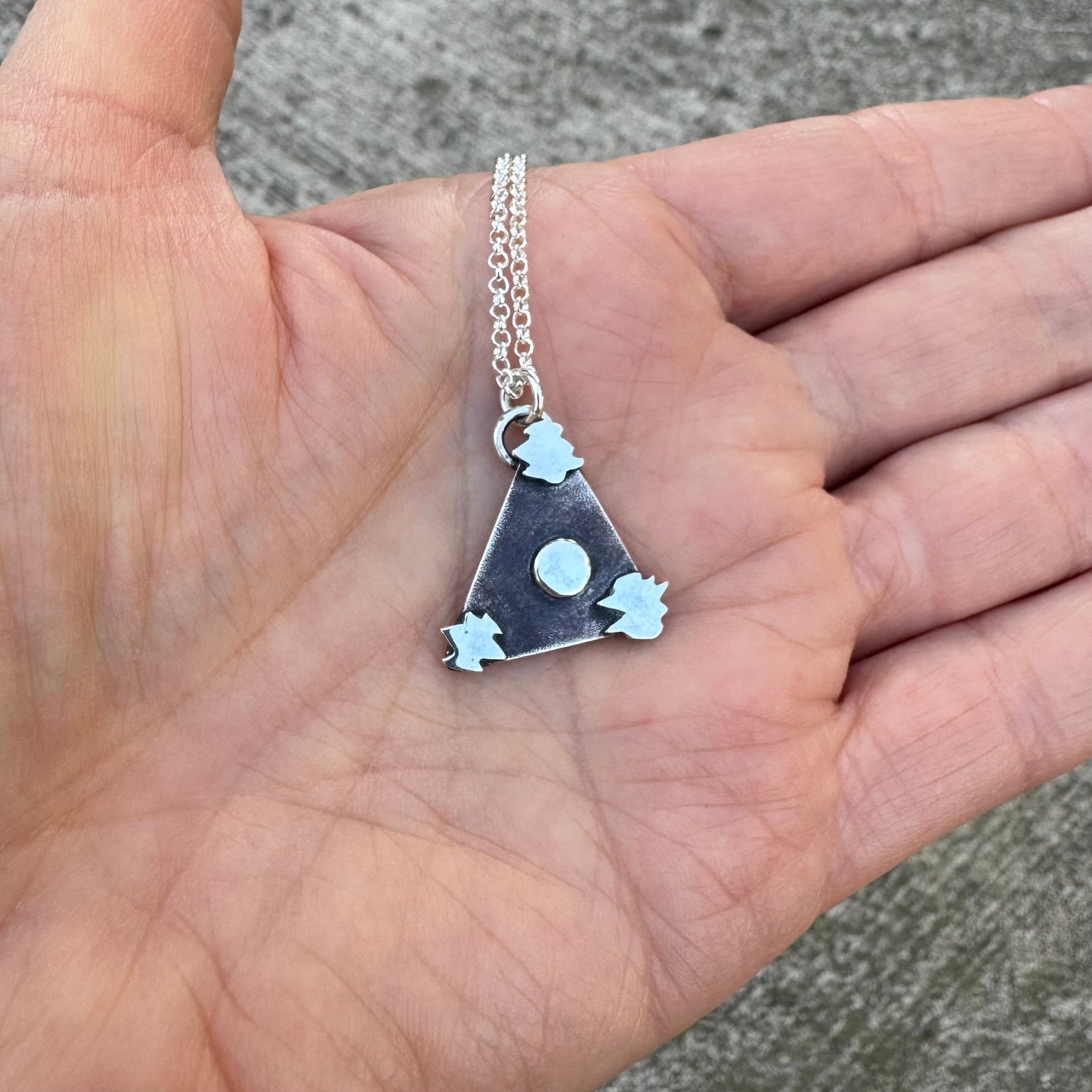 Belgian Triangle | UFO Necklace