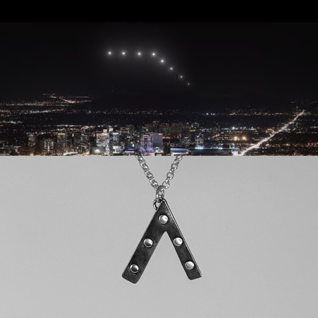 Phoenix Lights| Silver UFO Necklace