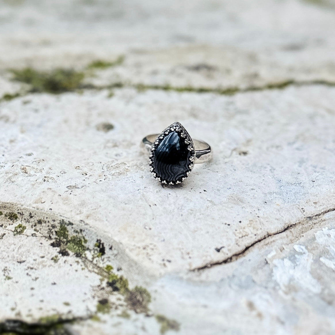 Psilomelane Ring ⋮ Size 8.5