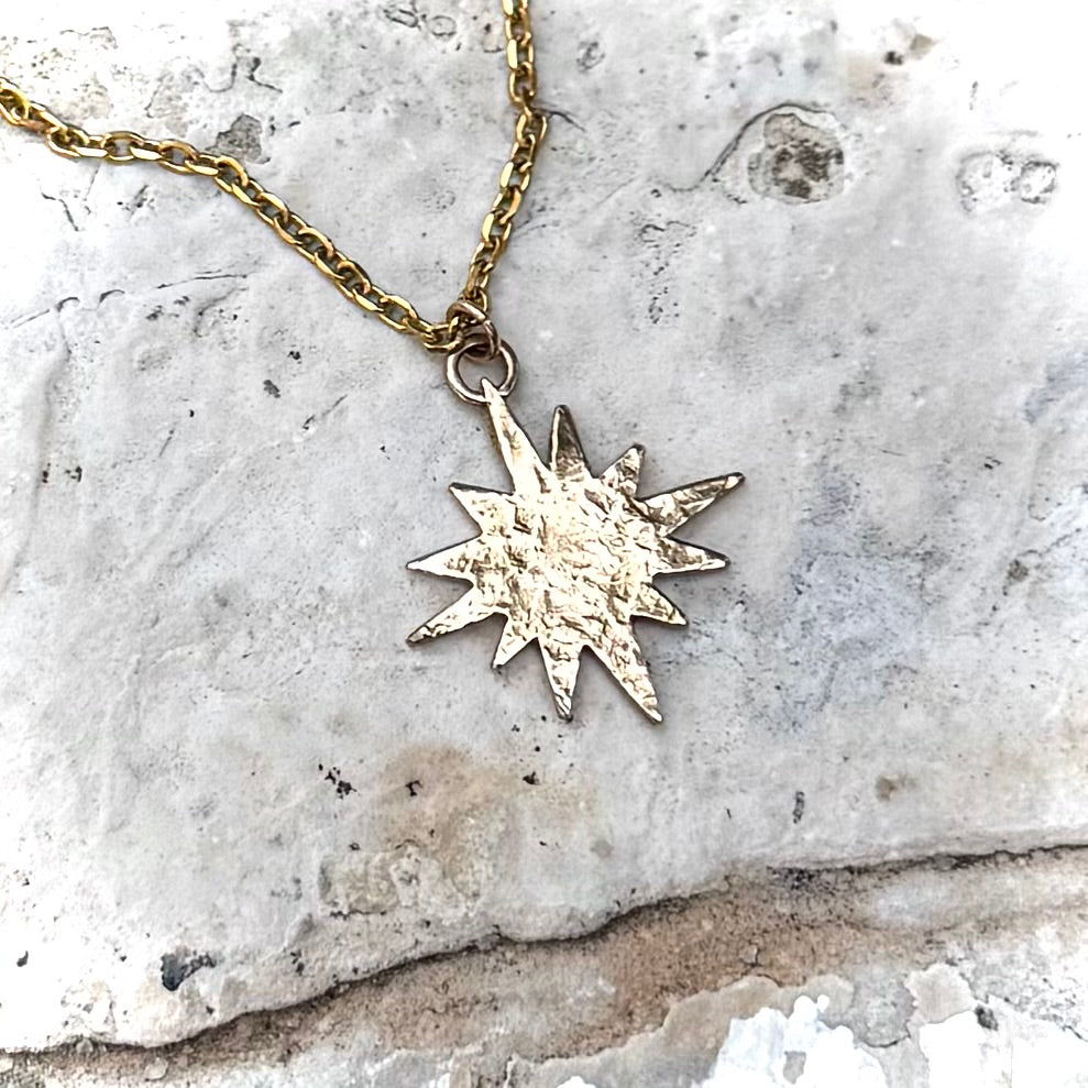 Sun Flare Necklace | Bronze
