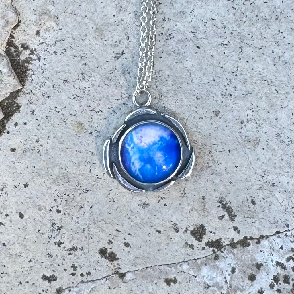 Plasma Orb Necklace | Silver