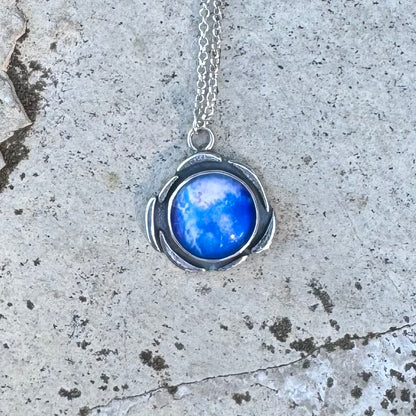 Plasma Orb Necklace | Silver
