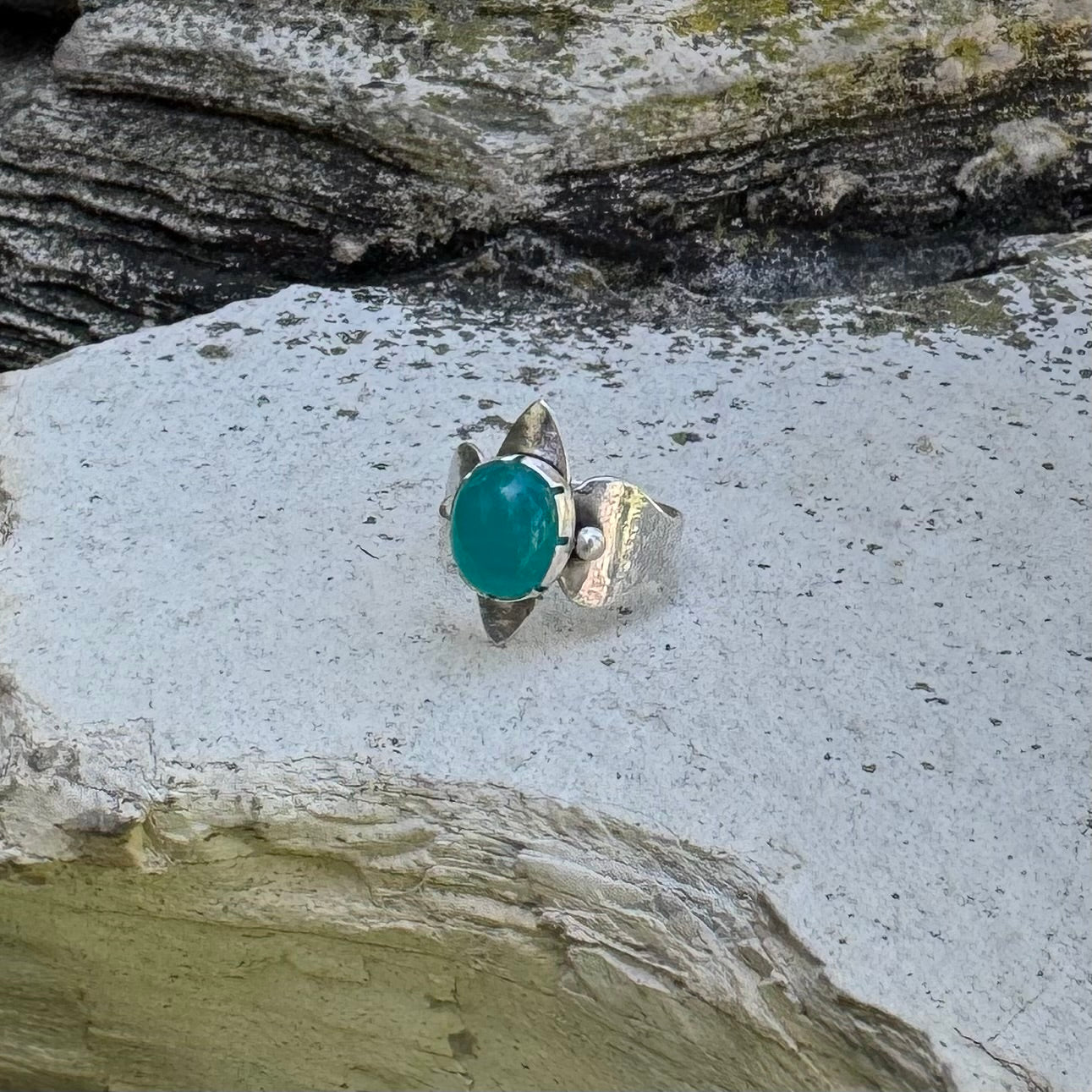 Amazonite | Inanna Ring Size 9