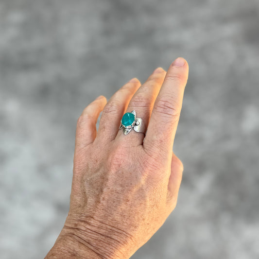 Amazonite | Inanna Ring Size 9