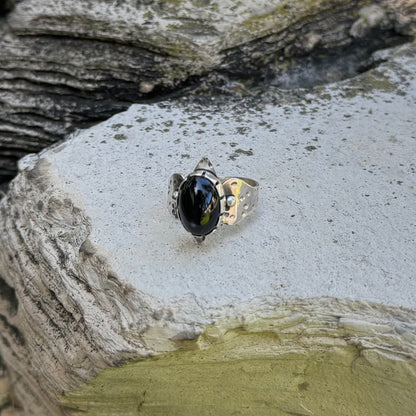 Diopside “Black Star” | Inanna Ring Size 9.5