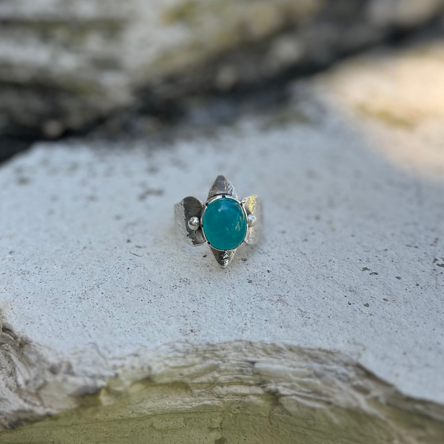 Amazonite | Inanna Ring Size 9