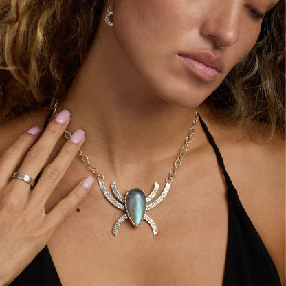 Labradorite Liminal Key | Stargate Necklace