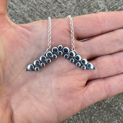 Lubbock Lights UFO | SIlver Necklace