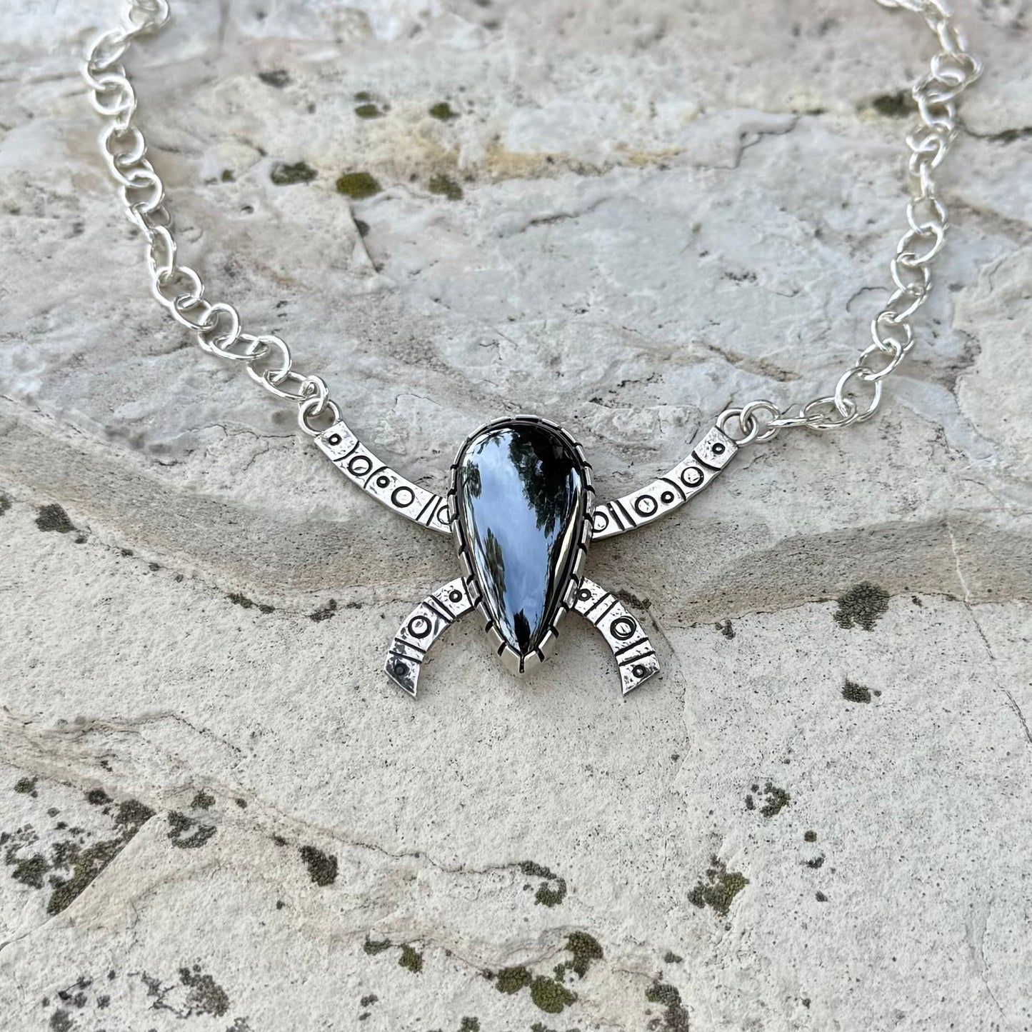 Hematite Iron Matron | Stargate Necklace