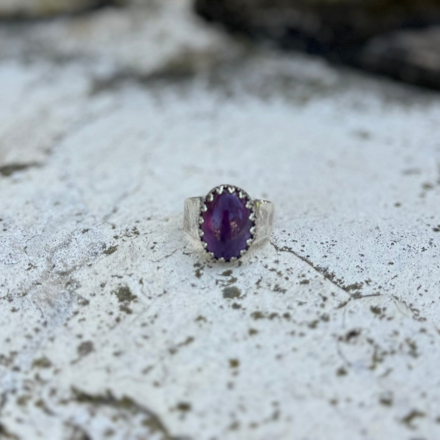 Amethyst Sterling Silver Ring ⋮ Size 11.5