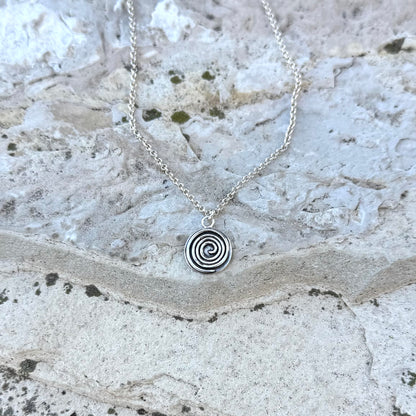 Sacred Spiral | Sterling Silver Necklace