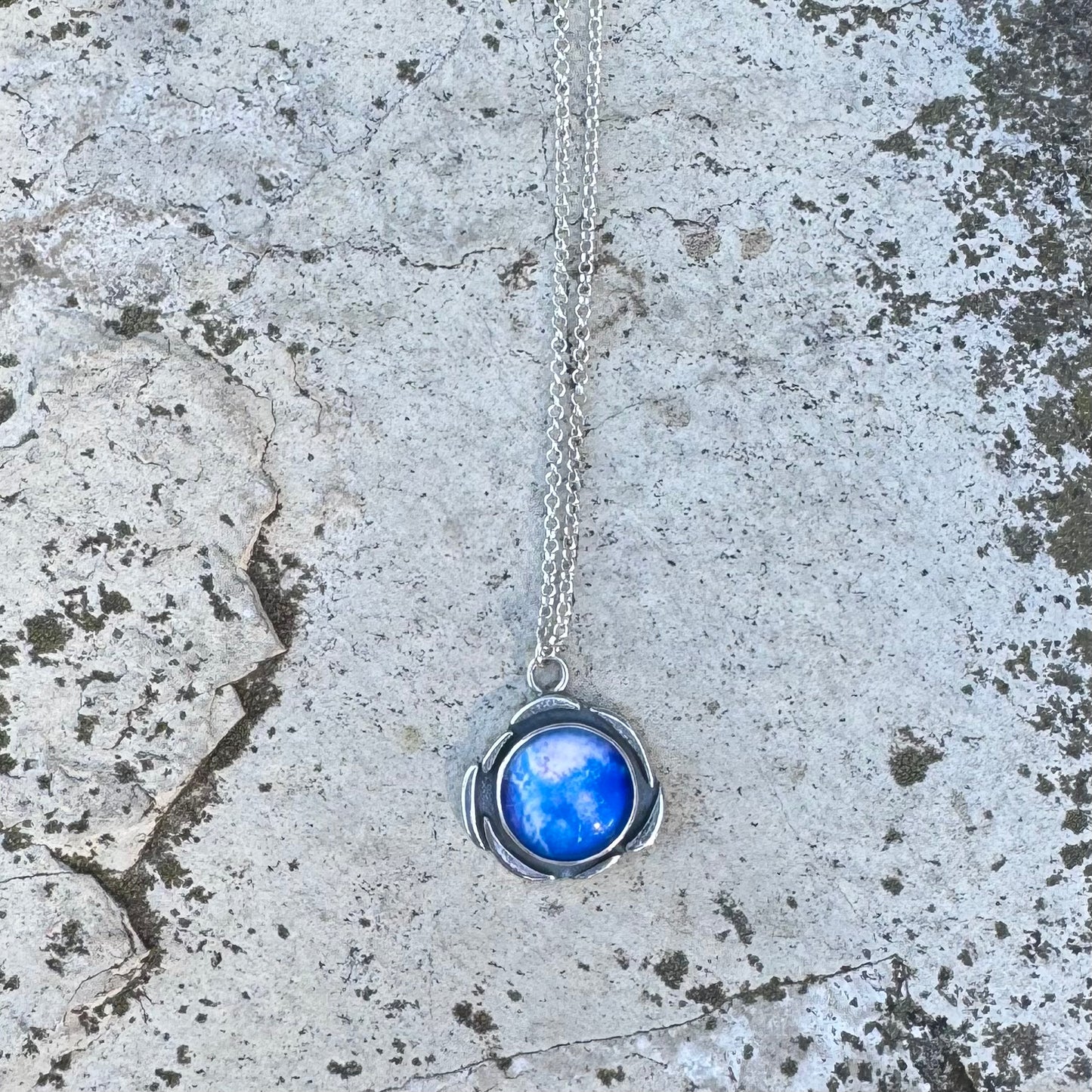 Plasma Orb Necklace | Silver