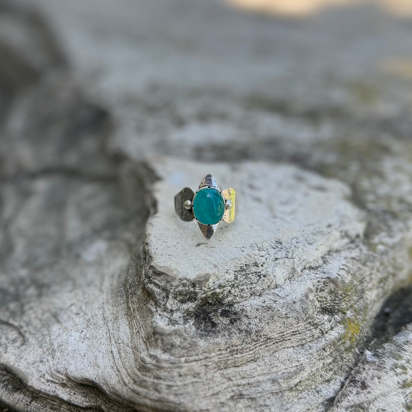 Amazonite | Inanna Ring Size 9