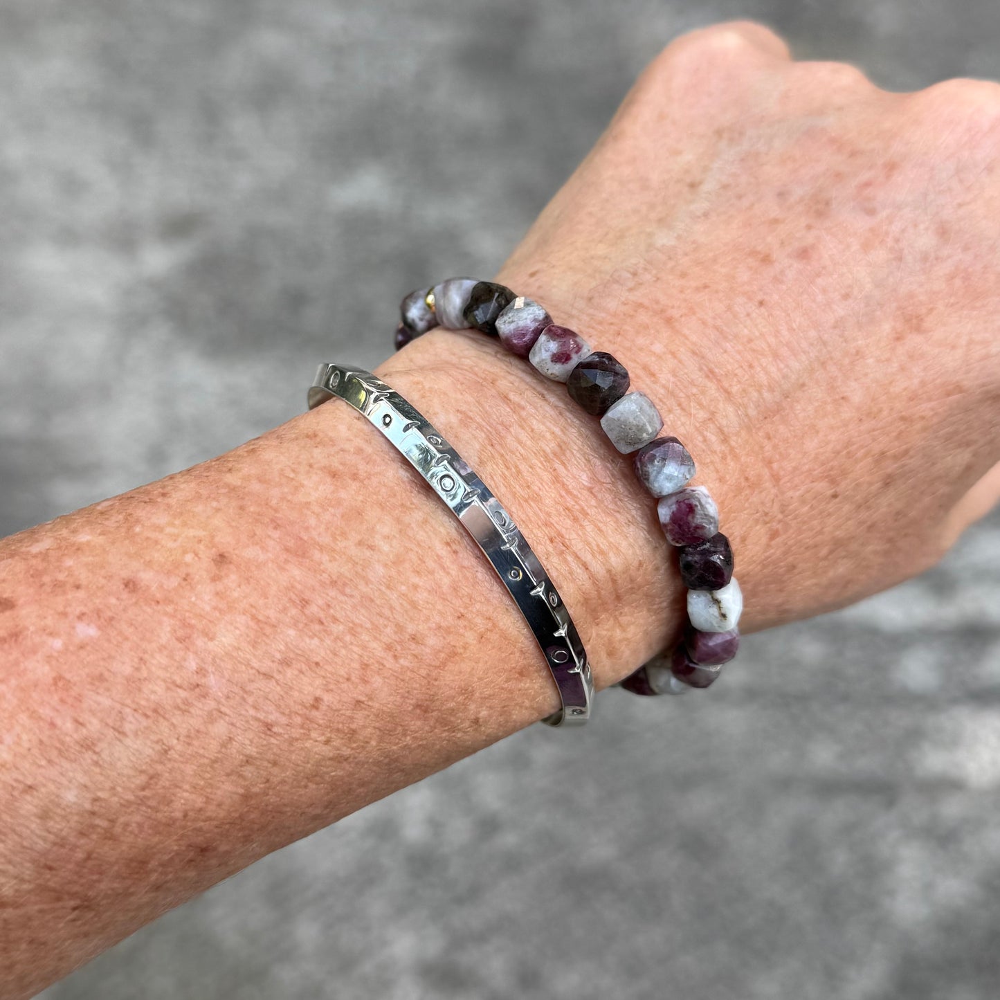 Stargate Cuff | Small Silver Triangle Bracelet