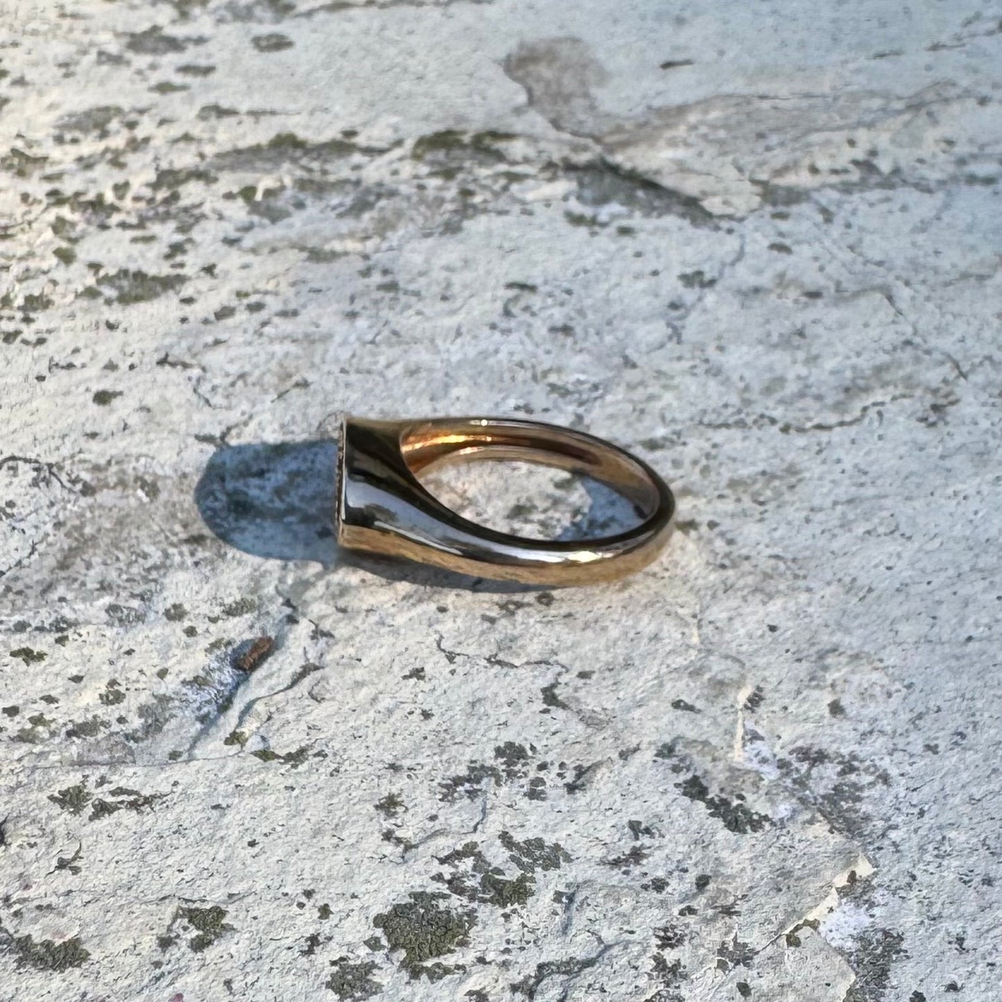 Infinity Signet Ring | Bronze