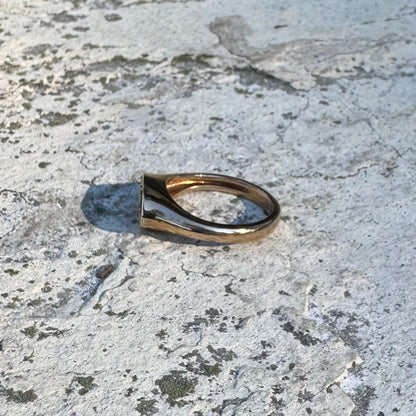 Infinity Signet Ring | Bronze