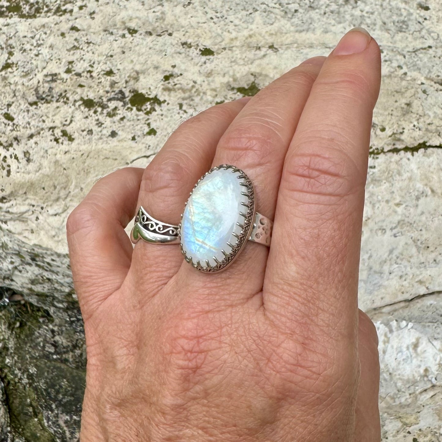 Oval Moonstone Ring