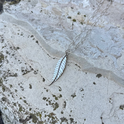 Fae Leaf Necklace | Vertical