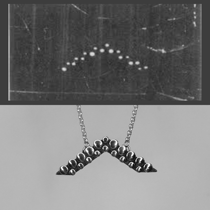Lubbock Lights UFO | SIlver Necklace