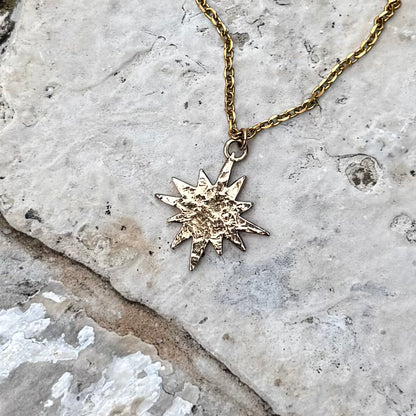 Sun Flare Necklace | Bronze