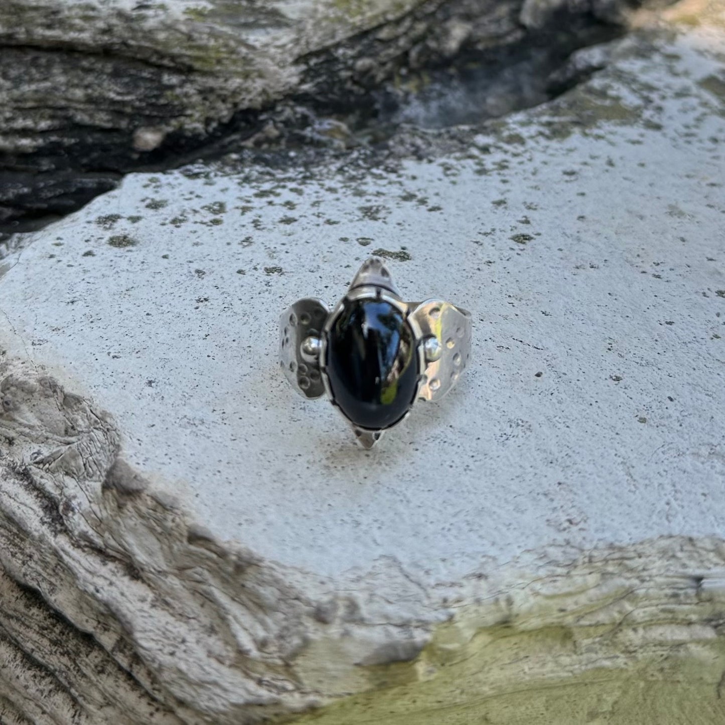 Diopside “Black Star” | Inanna Ring Size 9.5