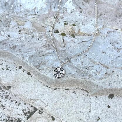 Sacred Spiral | Sterling Silver Necklace