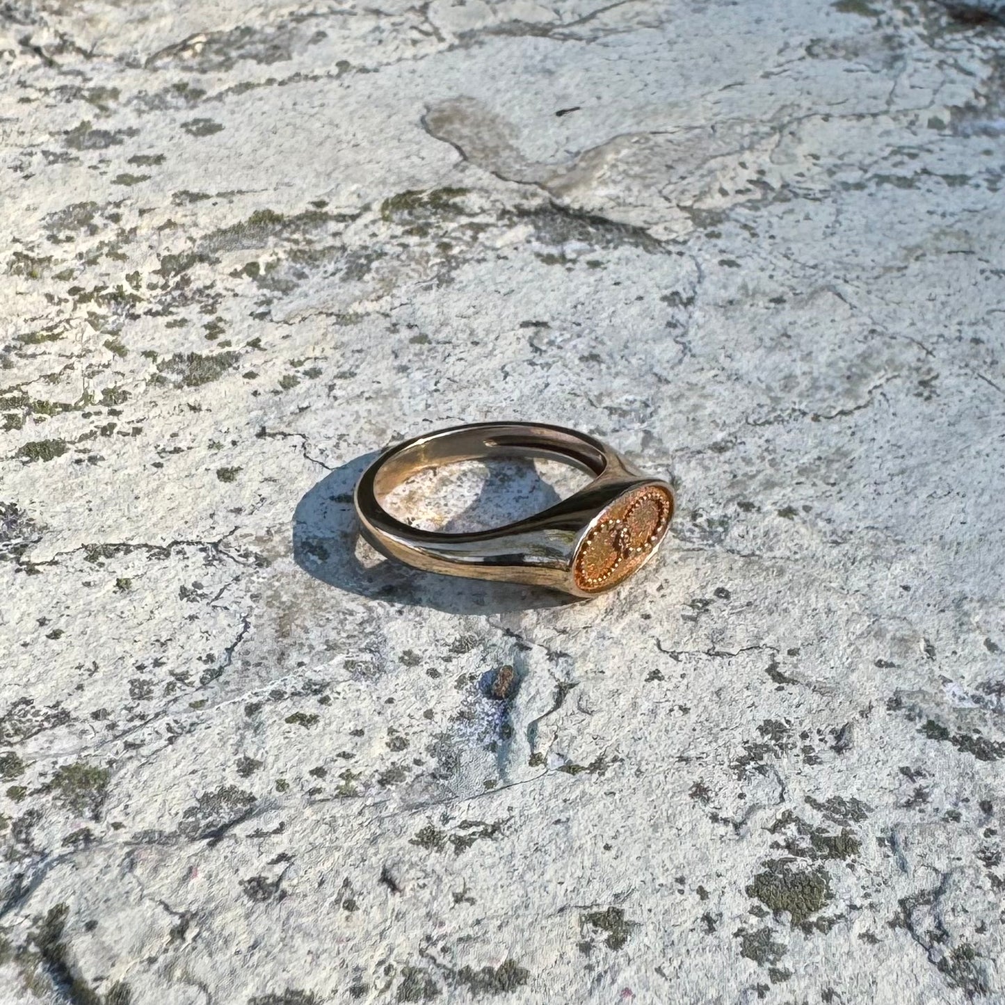Infinity Signet Ring | Bronze