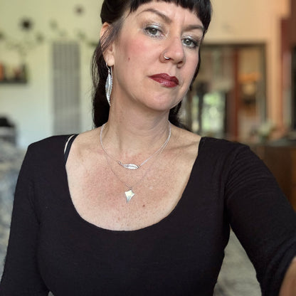 Fae Leaf Collar Necklace | Horizontal