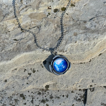 Plasma Orb Necklace | Silver