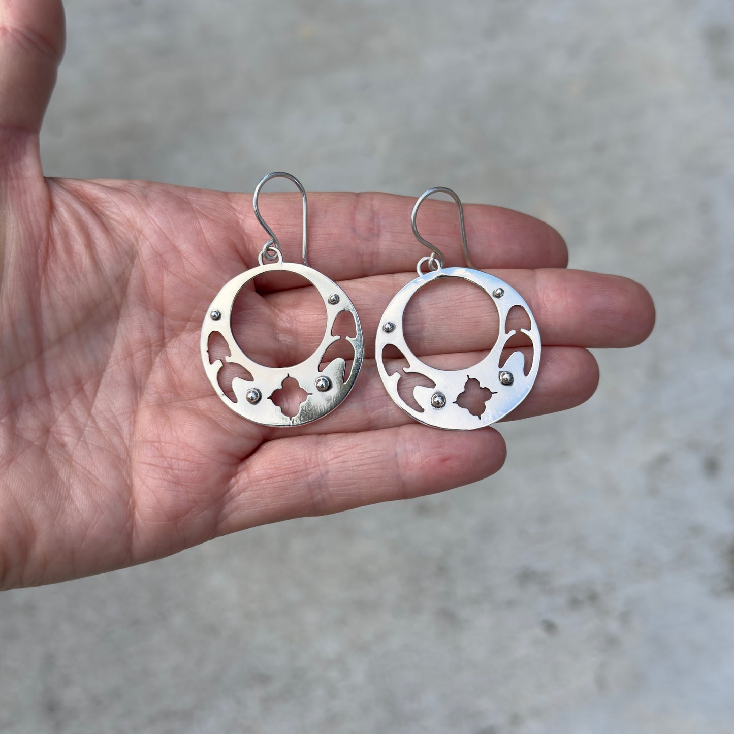 Floral Medallion Earrings