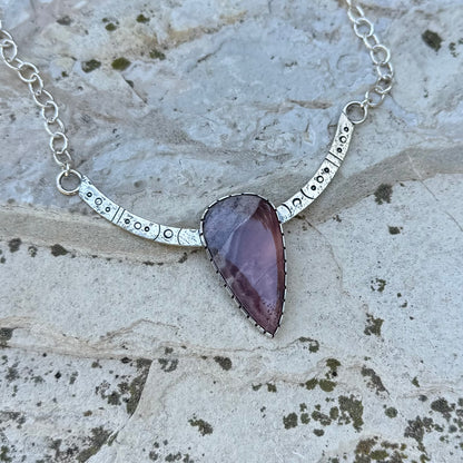 Stargate Priestess Necklace | Silver Sci-fi Jasper