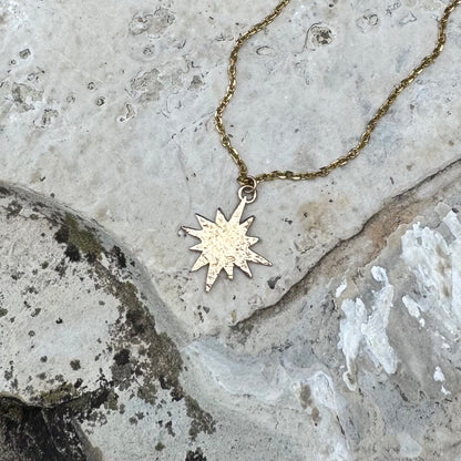 Sun Flare Necklace | Bronze