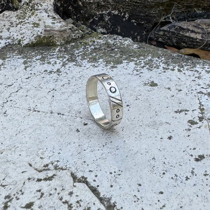 Stargate Stacker | Silver Symbol Ring