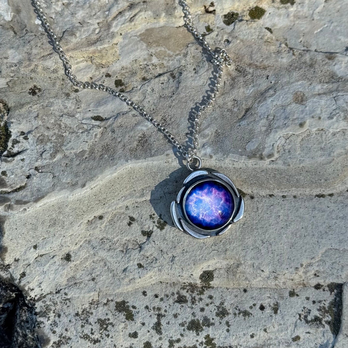 Plasma Orb Necklace | Silver