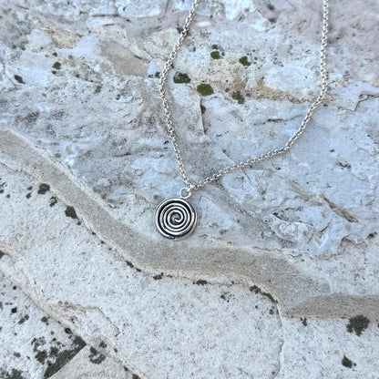 Sacred Spiral | Sterling Silver Necklace