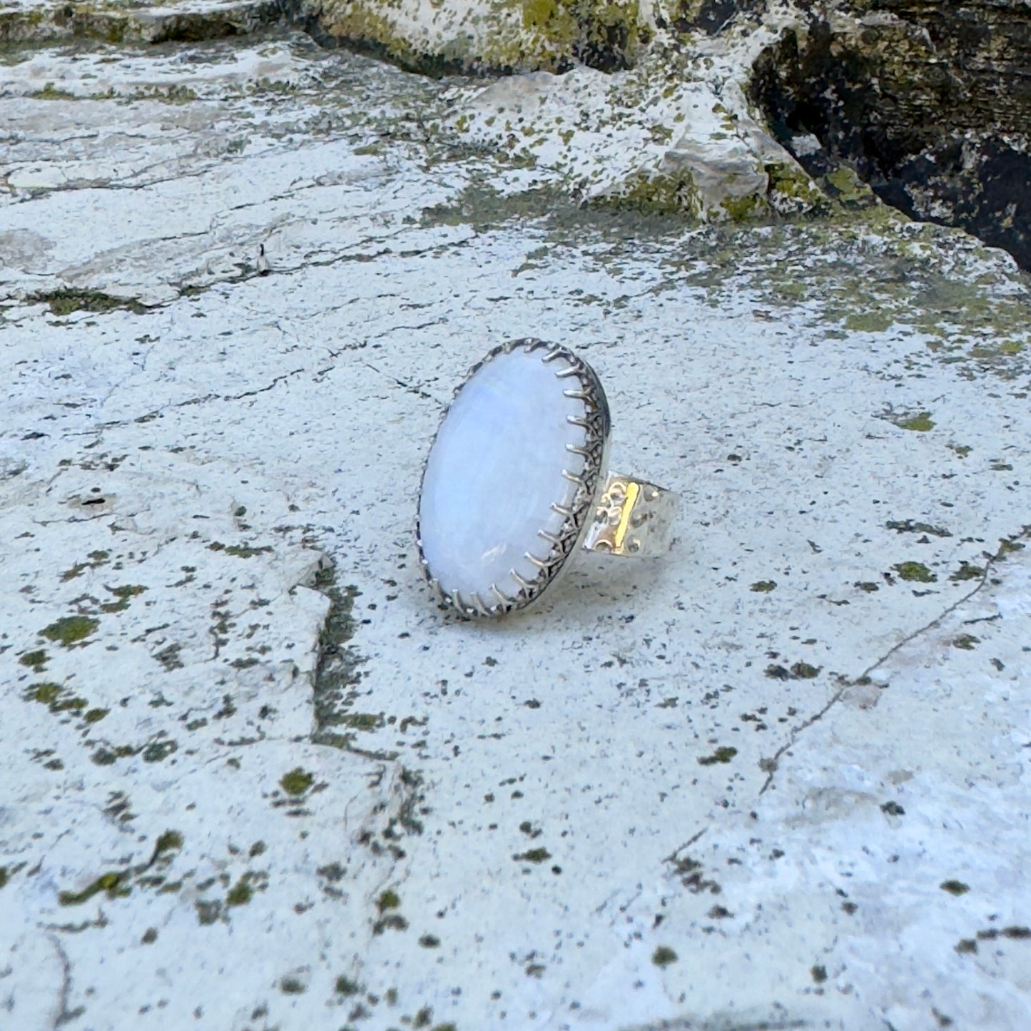 Oval Moonstone Ring