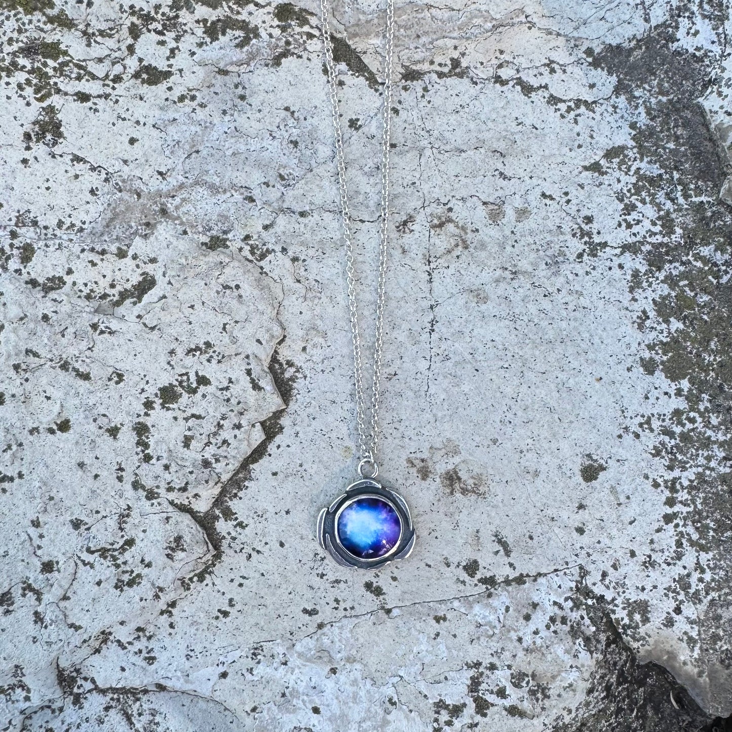 Plasma Orb Necklace | Silver