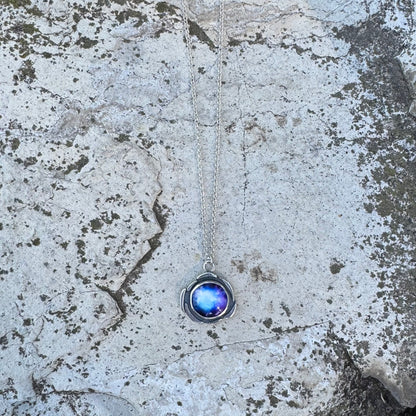 Plasma Orb Necklace | Silver