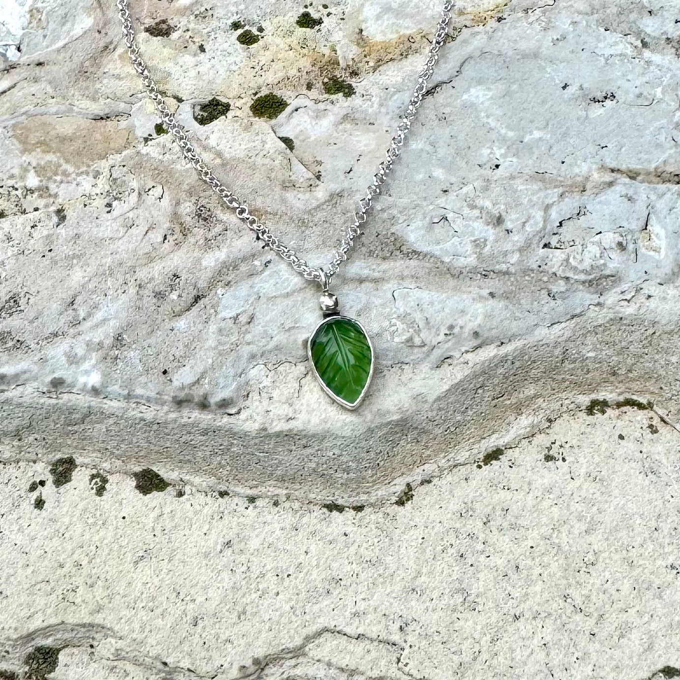 Custom for LUCY ONLY | Serpentine Leaf Necklace