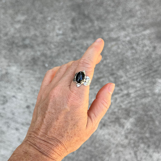 Diopside “Black Star” | Inanna Ring Size 9.5