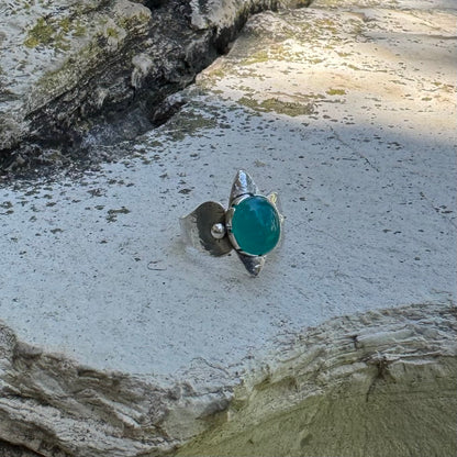 Amazonite | Inanna Ring Size 9