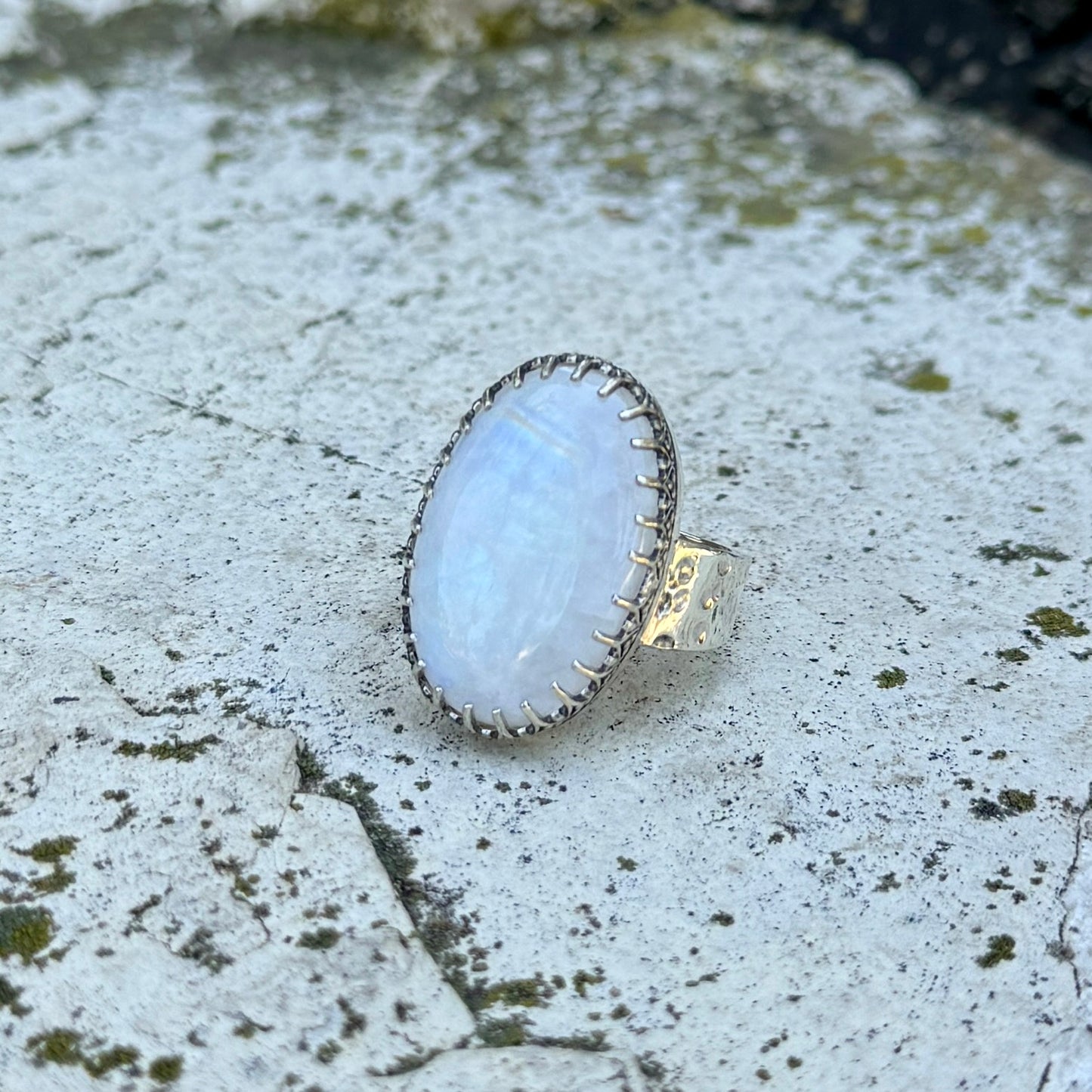 Oval Moonstone Ring