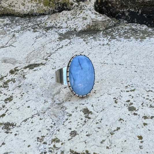 Peruvian Blue Opal Ring ⋮ Size 12